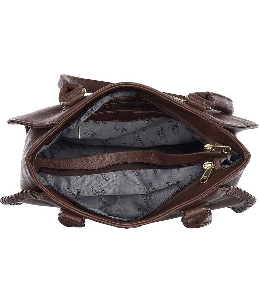Fostelo - Brown PU Shoulder Bag view 2
