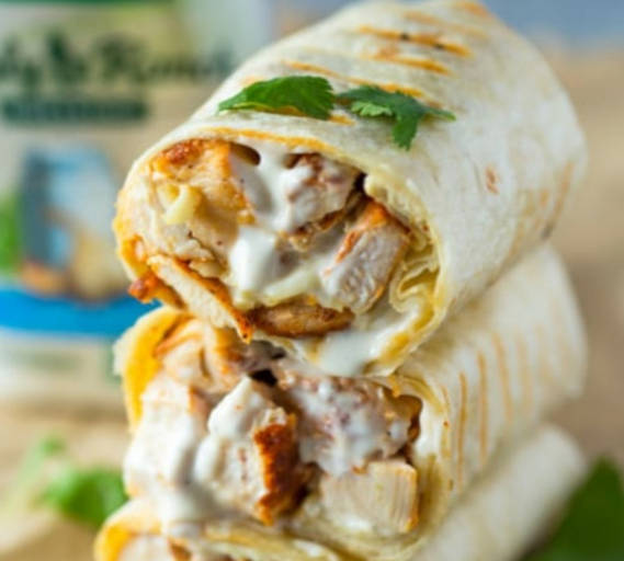 Chicken cheese wrap