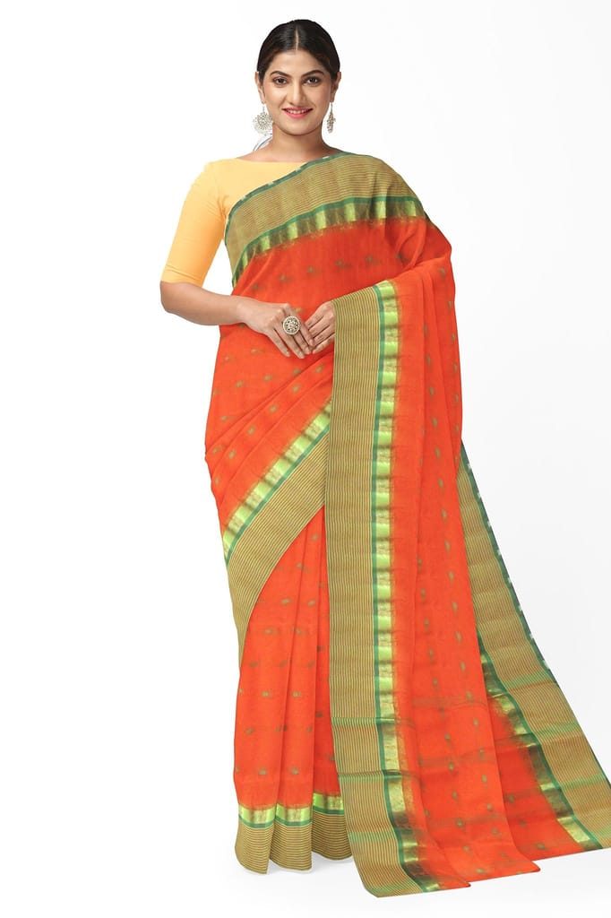 A Traditional Tant Saree view 2