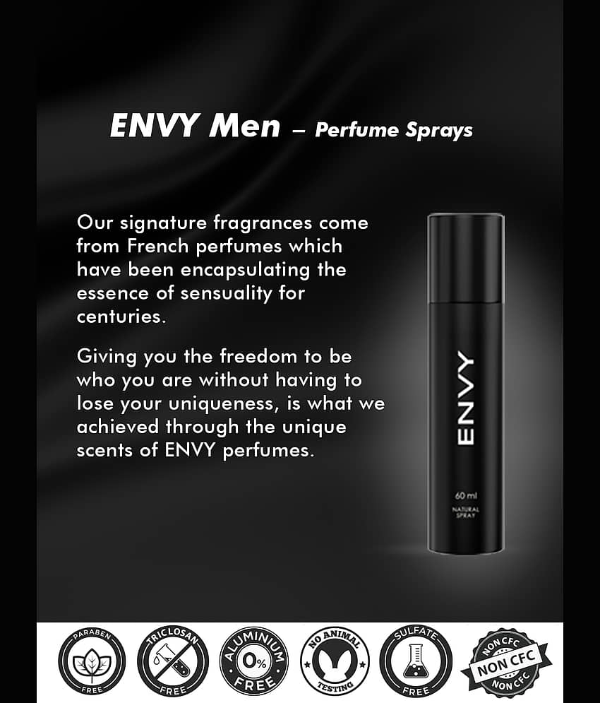 Envy Absolute120ml,Envy Men EaudePerfume 60ml Deodorant Spray for Men 180 ml ( Pack of 2 ) view 2
