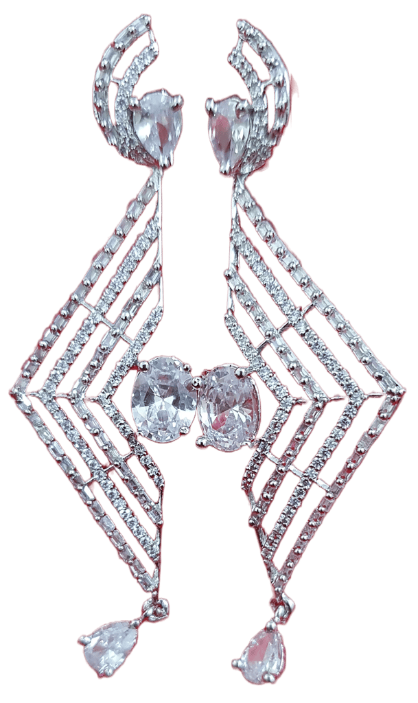 American Diamond Beautiful earrings view 2