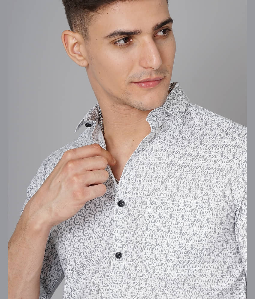 Paul Street - White 100% Cotton Slim Fit Men's Casual Shirt ( Pack of 1 ) view 2