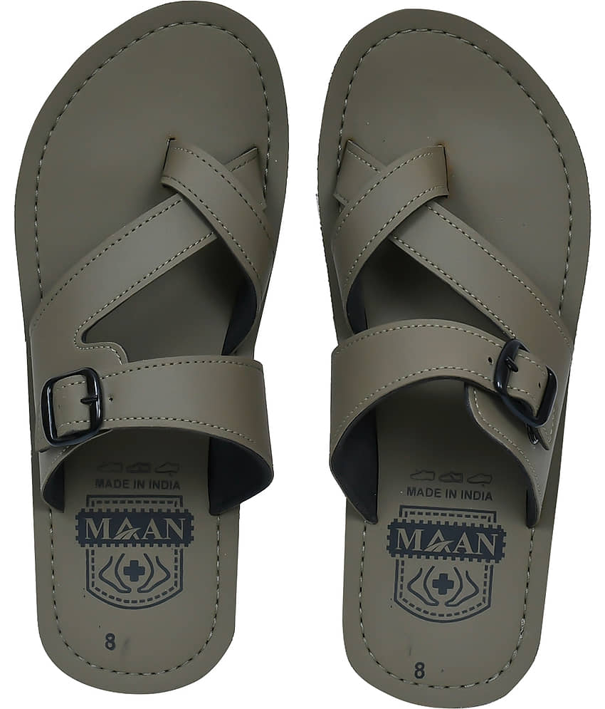 MAAN Green Men's Thong Flip Flop view 2