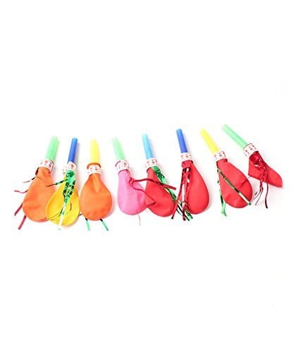 Crazy Sutra Balloon Whistles Fun Whistles Party Horns for Party & Celebrations (Pack of 50pc, Multicolor) view 2
