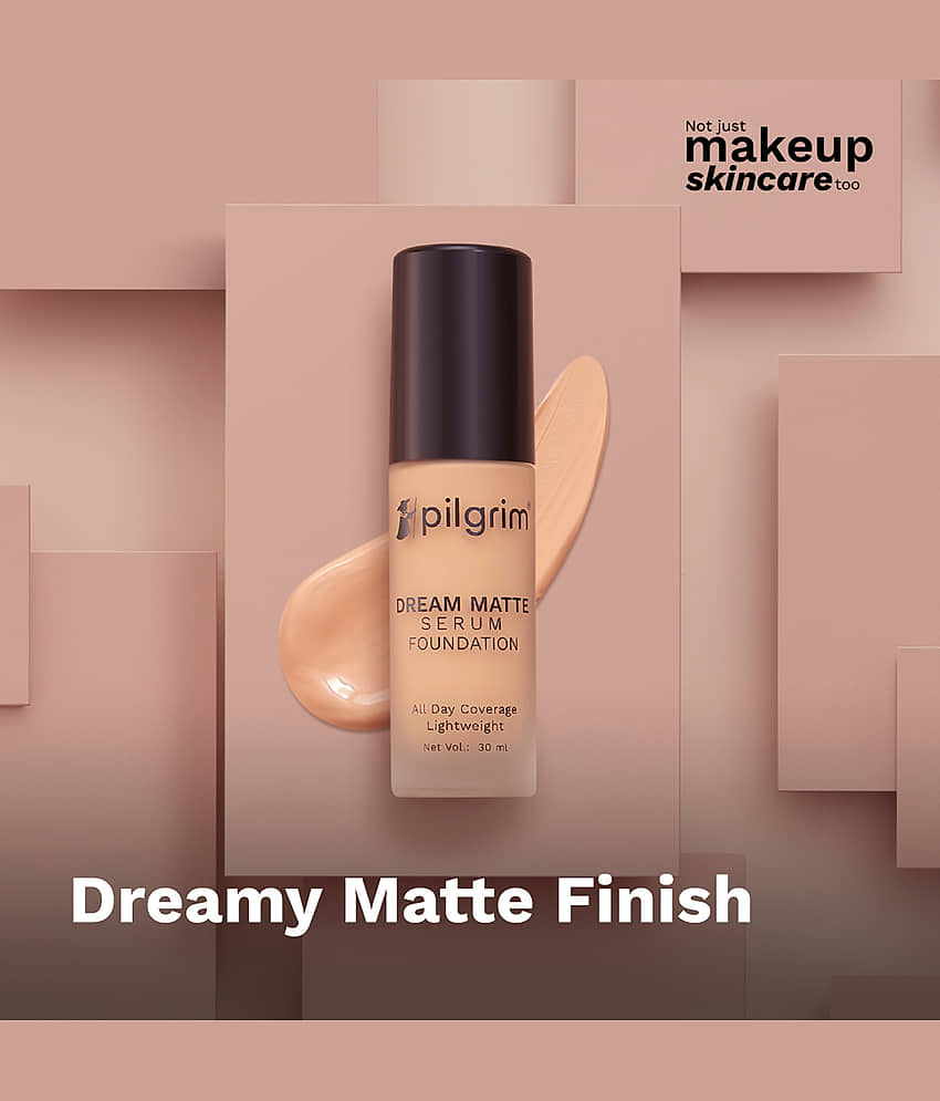 Pilgrim Golden Beige Serum Liquid Foundation Make Up,For All Skin Type,30Ml (pack Of 1) view 2