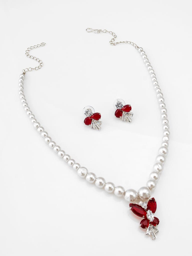 Morison Gleaming Gold Necklace and Earrings Set Crafted for Radiance view 2