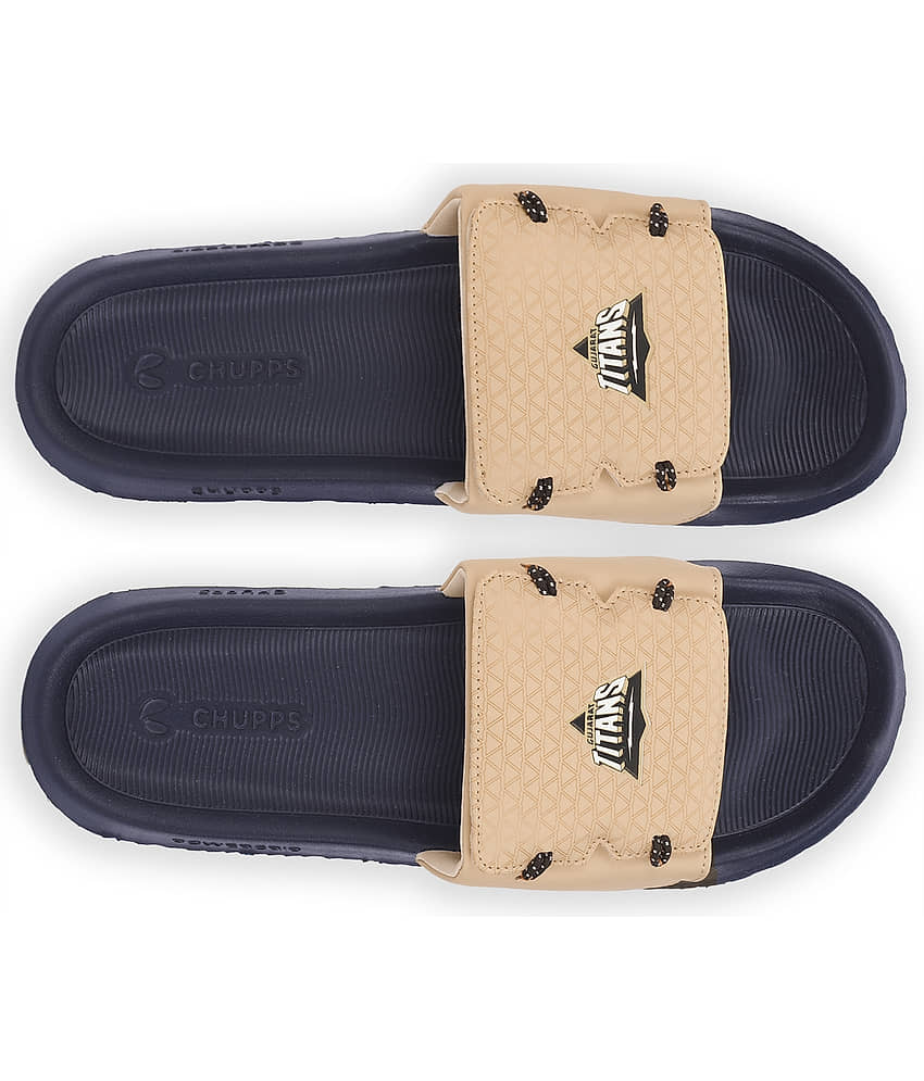 CHUPPS Gold Men's Slide Flip Flop view 2