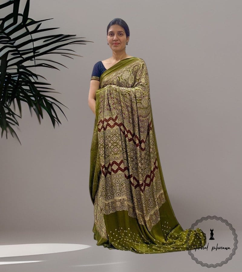 Luxurious Modal Silk Saree at best price view 2