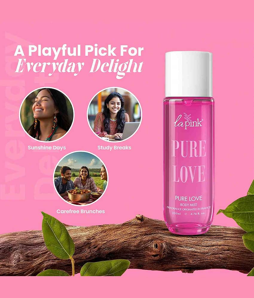 La Pink Body Mist Fresh -Fragrance For Unisex ( Pack of 1 ) view 2