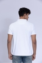 Classic White Polo With Golden Zipper view 2