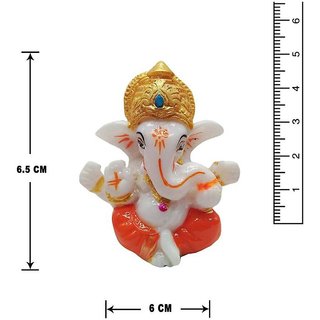 RAJASTHANI DUST MARBLE TURBAN GANESHA SIZE 2 INCH view 2