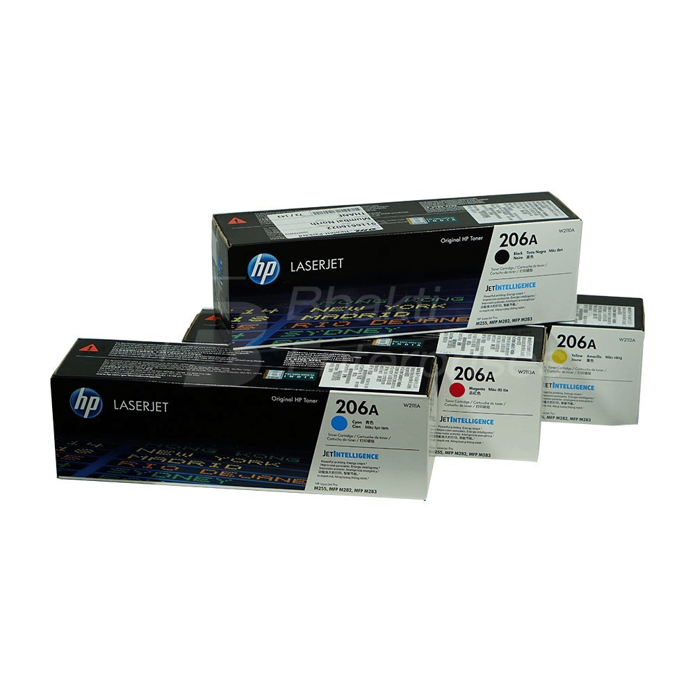 HP 206A CMYK Toner Cartridge Set Compatible with HP Color LaserJet Pro M255dw, M255nw, M282nw, M283fdn, M283fdw & M283cdw Printer view 2