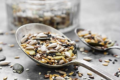 Heka Bites Roasted 5-in-1 Super Seeds Mix, 250g | 100% Roasted|Rich in Iron, Vitamins and Omega-3 Fatty Acids| High in Dietary Fibre and Protein|Diet Snacks view 2