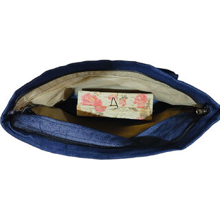 Blue Premium Denim Multipurpose Bag For Men Women view 2