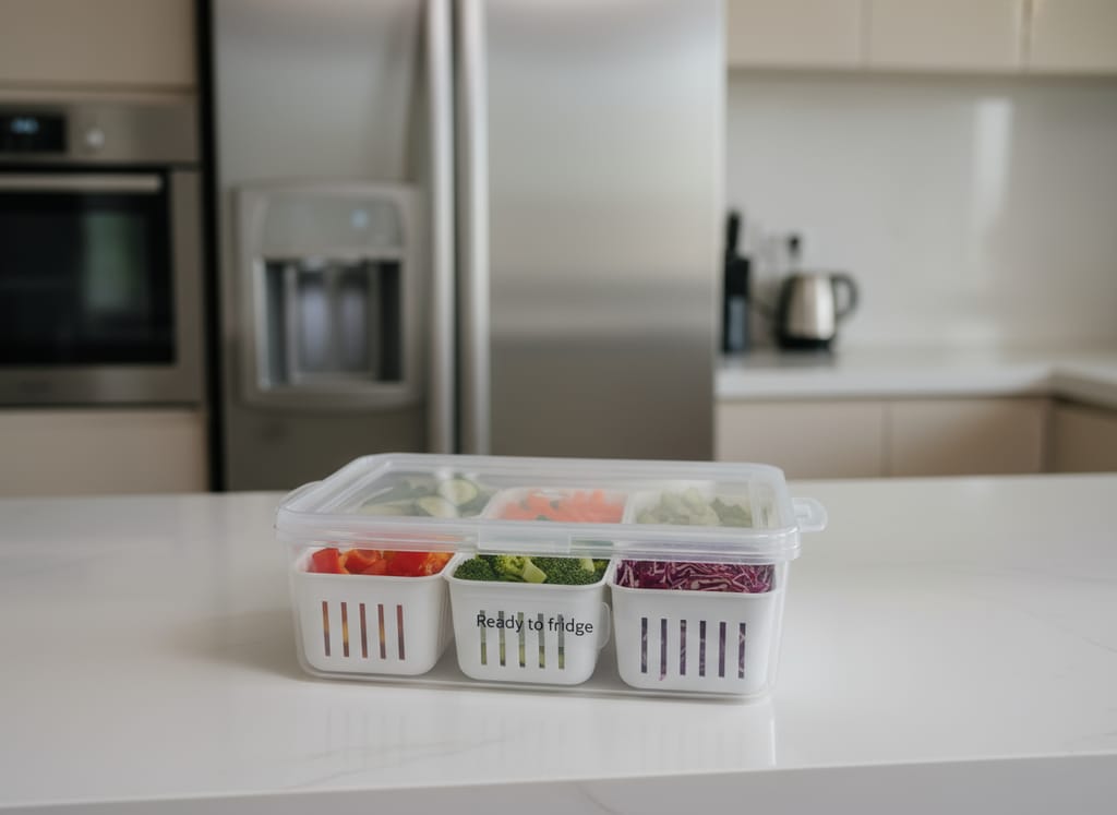 6 Multi-Compartment Meal Prep Food Storage Container with Removable Sections view 2