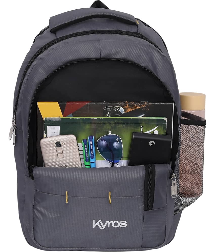 Kyros Grey Polyester Backpack ( 45 Ltrs ) view 2
