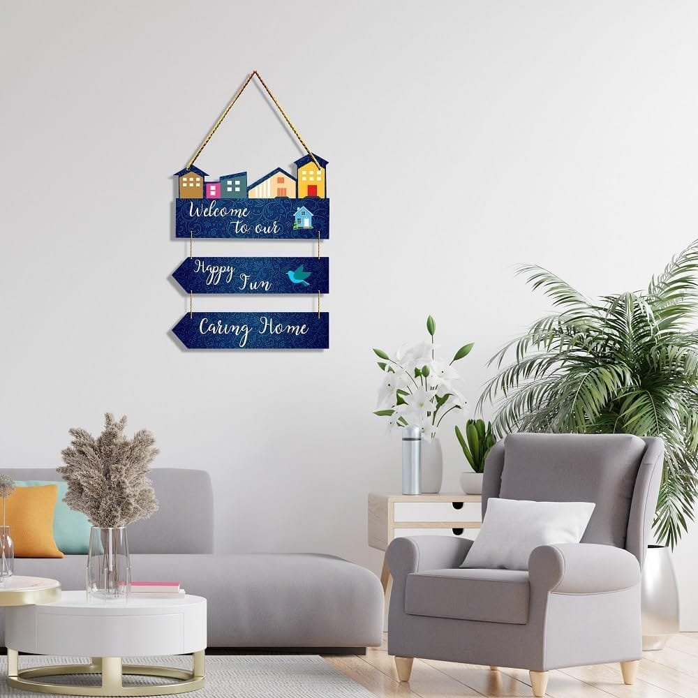 Wall Hangings for Home Decoration Items for Living Room Decor Welcome Home Wall Hanging for Home Office Decoration Handmade Craft Decorative Wall Art (WH2503) view 2