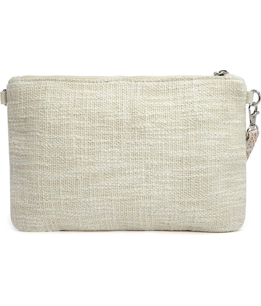 Anekaant Sling Bag Cotton Set of 1 ( Off White ) view 2