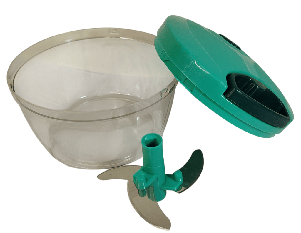 Manual Food Chopper with Stainless Steel Blades view 2