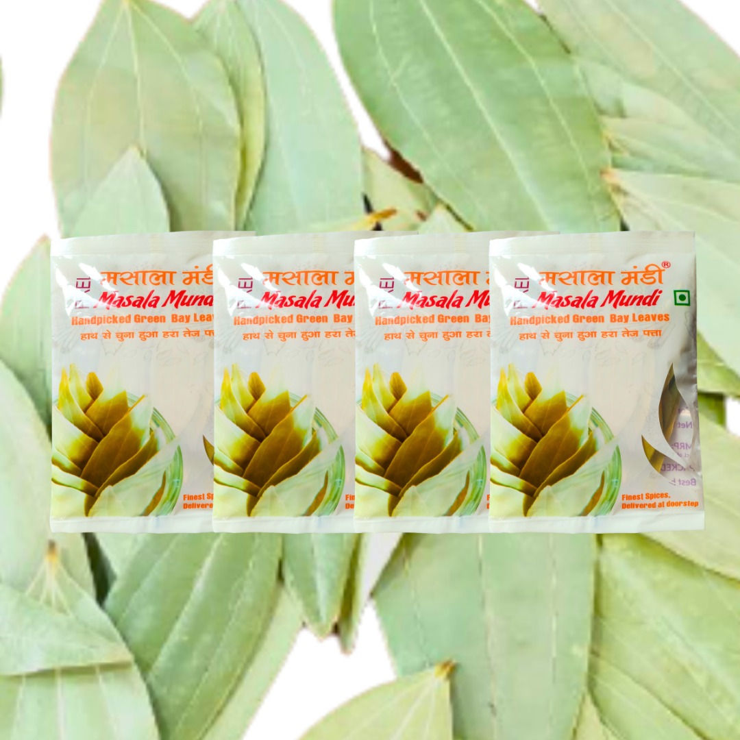 Masala Mundi Bay Leaves 20 grams Handpicked & Stem cut Pack of 4