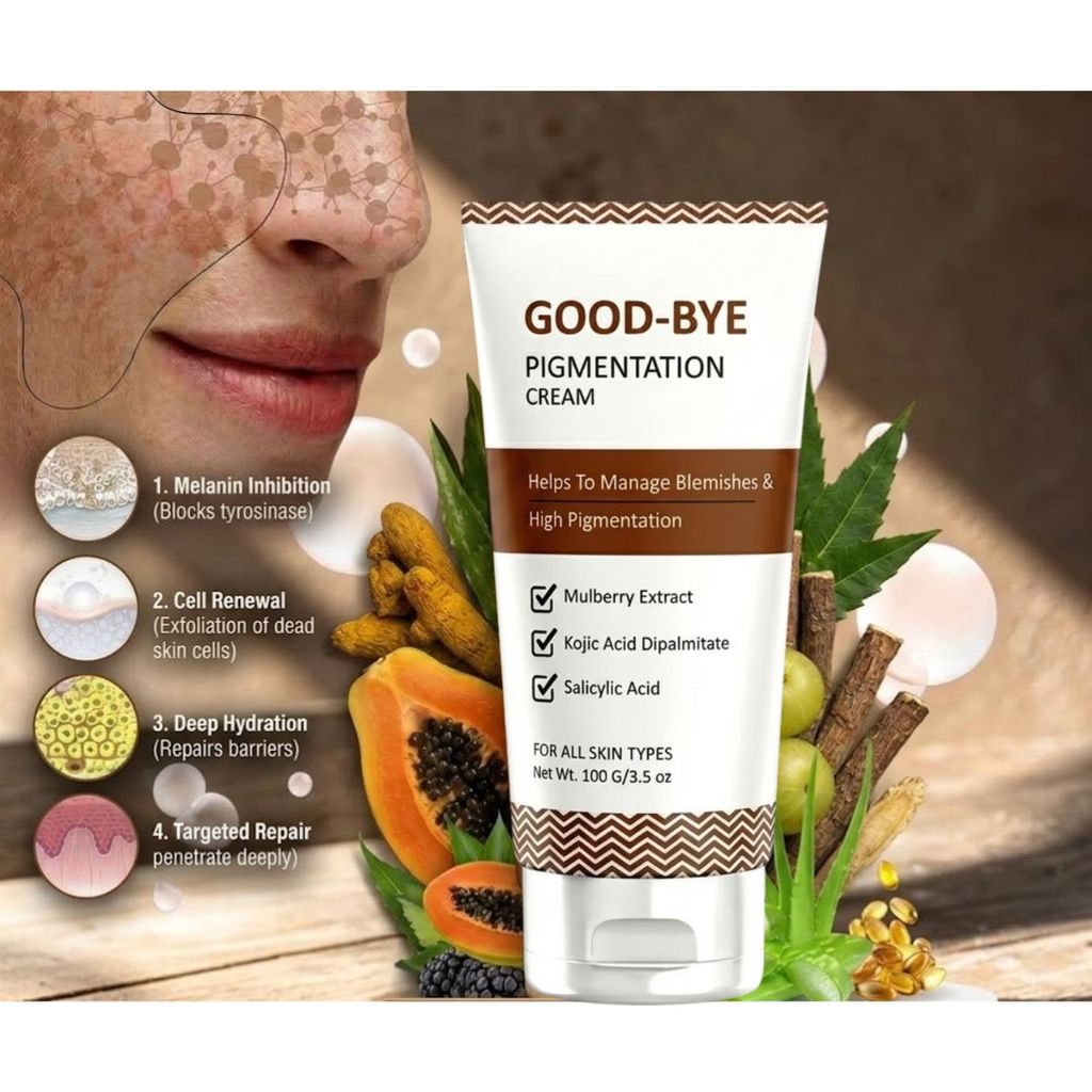 Elegantra Anti Pigmentation Cream for Dark Spots, Hyperpigmentation, Blemishes, Acne Marks & Clear Skin Tone 100gm Pack of 1 view 2