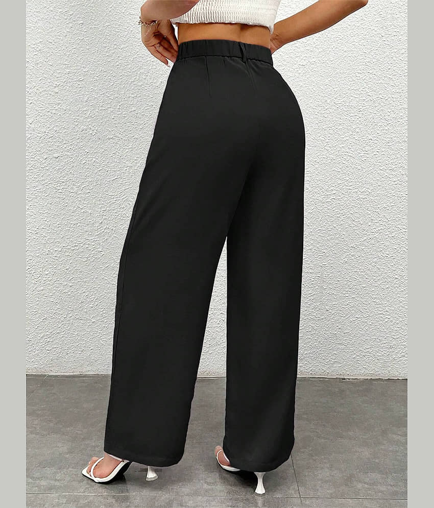 CHALODIA Women Cotton Blend Formal Trousers ( Brown ) view 2