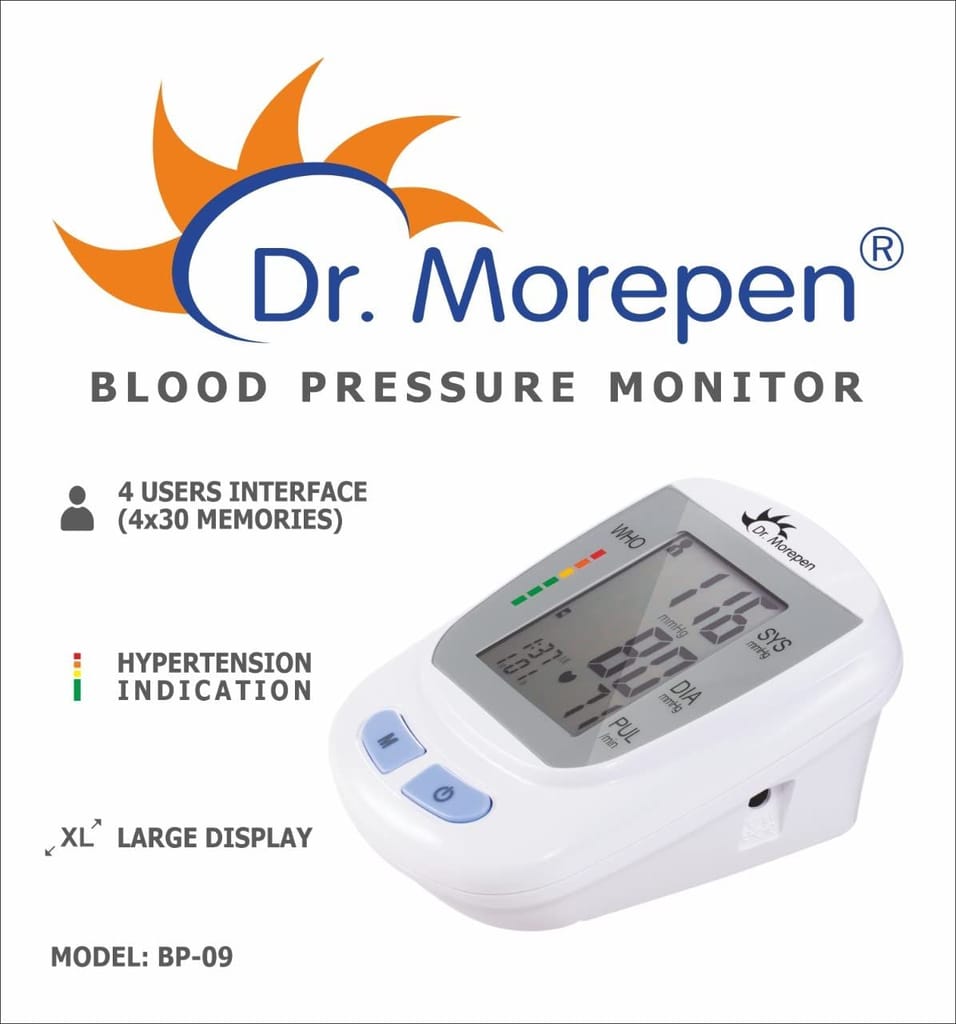 Dr. Morepen BP09 Fully Automatic Blood Pressure Monitor (White) view 2