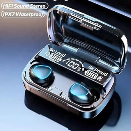 Earbuds M10 Wireless 5.3 TWS Large Screen Dual LED Digital Display Touch Bluetooth Headphones Mini Compact Portable Sports Waterproof Stereo in Ear Earphones view 2