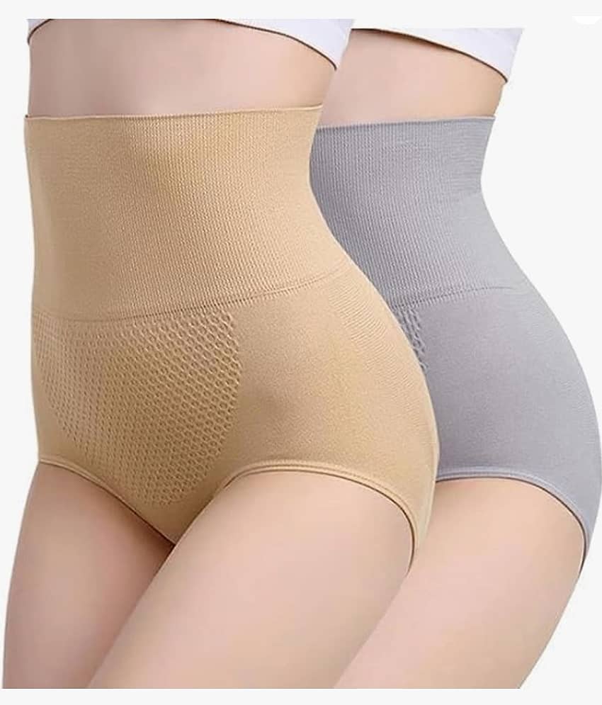 Taslar Pack of 2 Cotton Women's Tummy Tucker ( Multicolor )