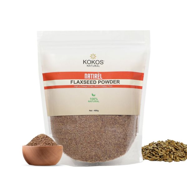 Kokos Natural Flax Seed Powder 400 Gms