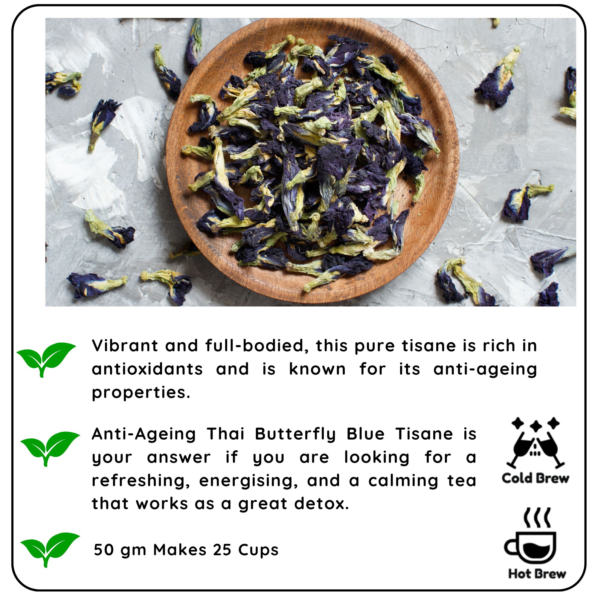 REVVS UP METABOLISM Butterfly Blue Tisane view 2