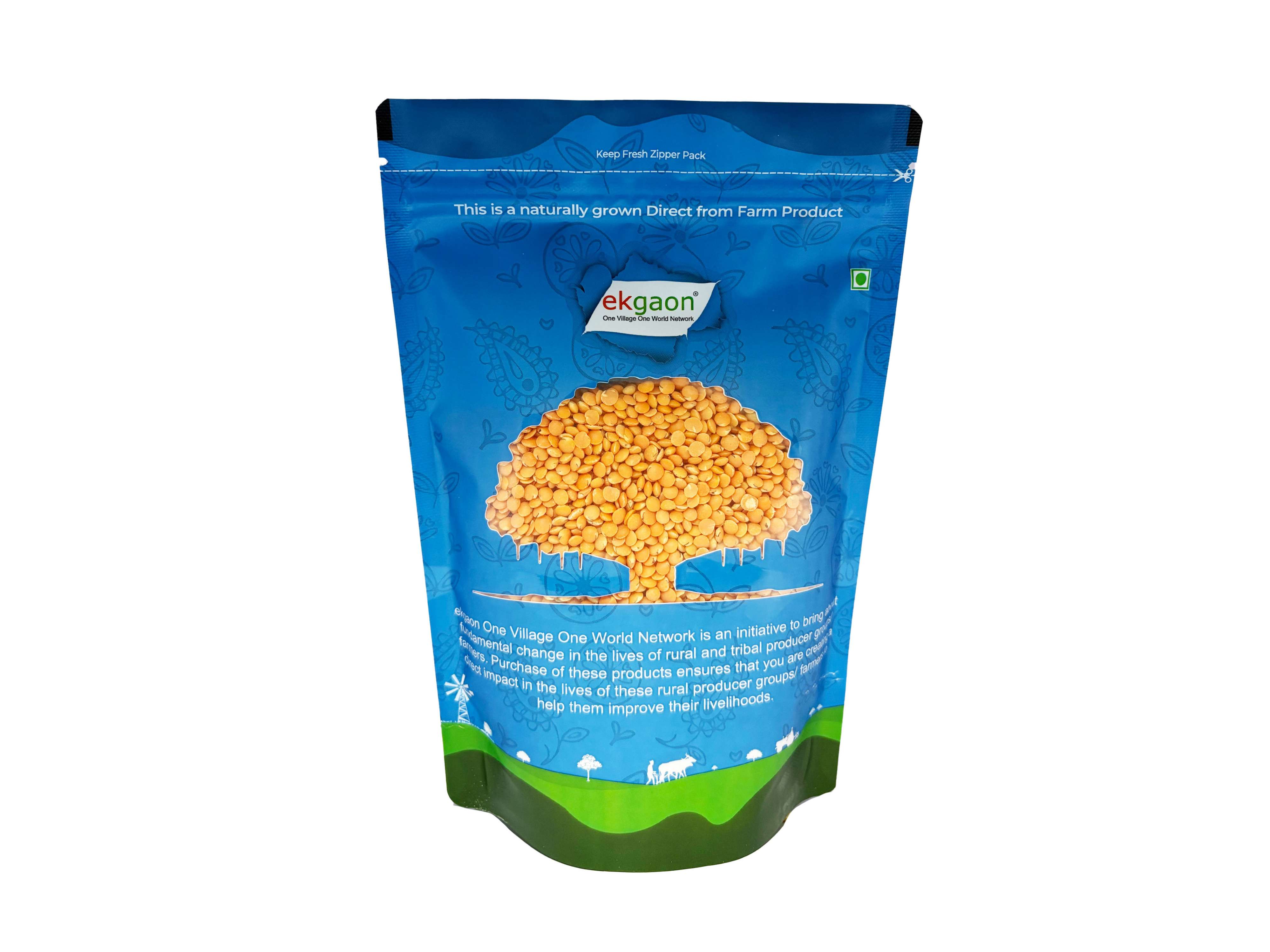 Ekgaon Unpolished Desi Masoor Dal – Malka (Whole grain & washed Red Gram) (1Kg)