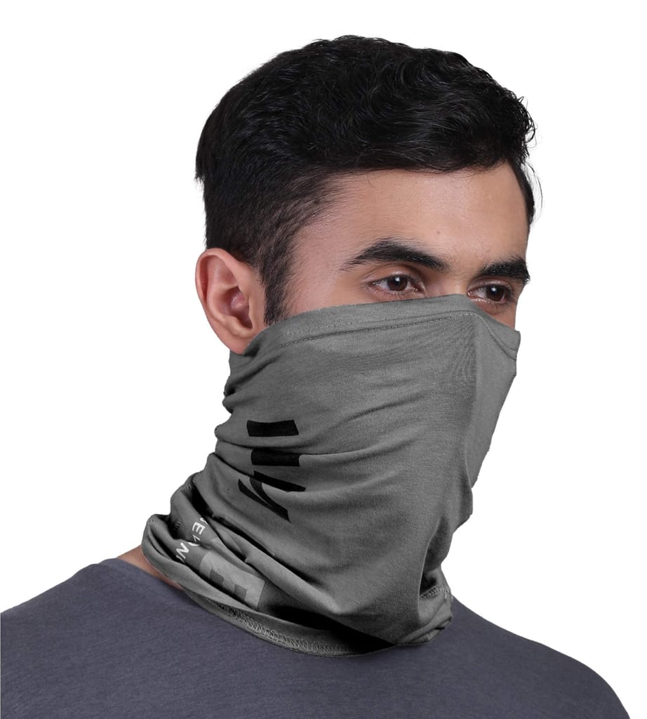 FREECULTR Unisex Bamboo Bandana, Anti Microbial Super Soft & Comfort Fit, Breathable Multipurpose Headband - Printed Pack of 3-Beach Sand,Charcoal,Pilot Blue view 2