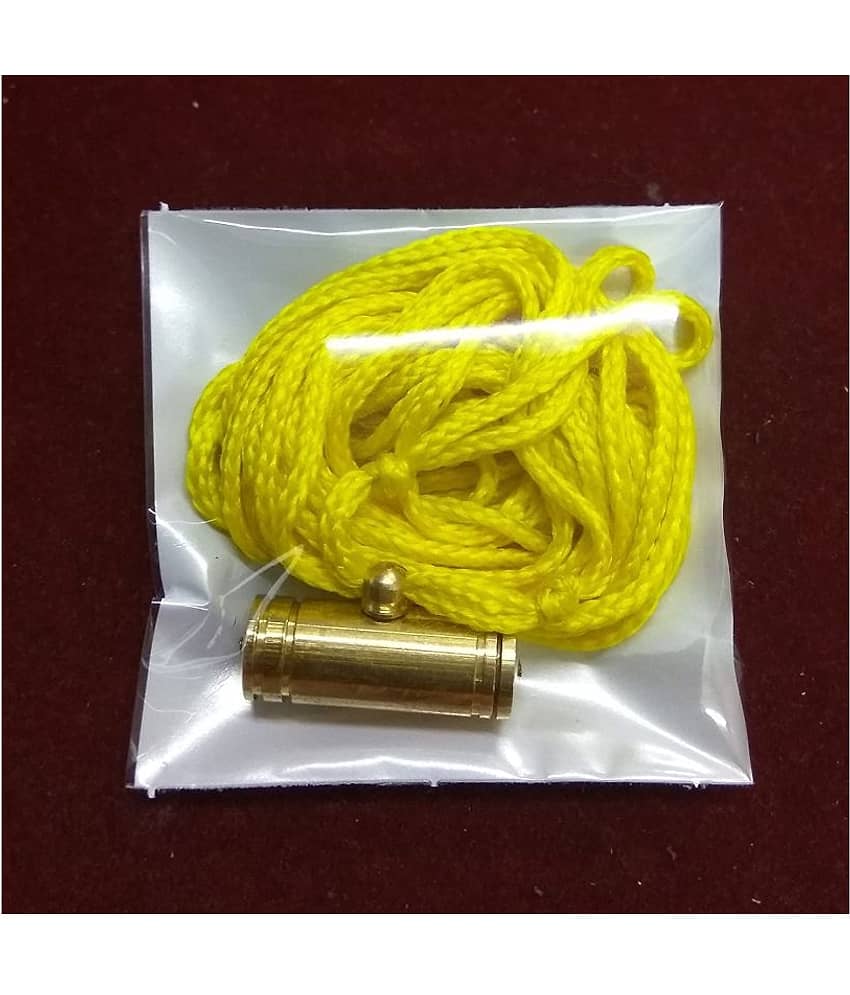 Kesar Zems Brass Baglamukhi Najar Suraksha Kavach Locket (Gold_0.1 Inch X 0.7 Inch X 0.1 Inch) view 2