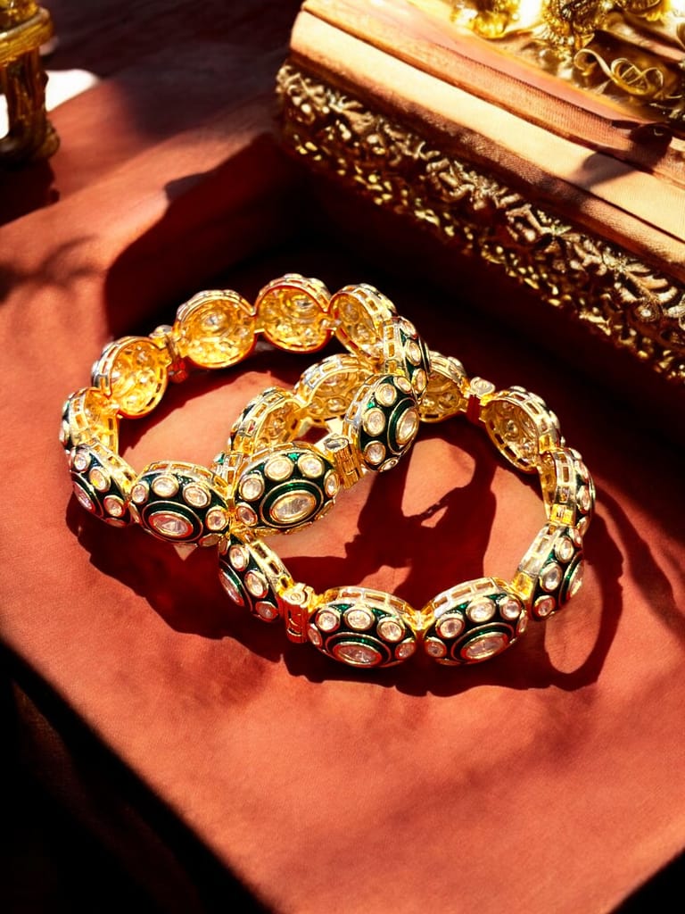 Royal Kundan Bangles By Dia Art Jewels view 2