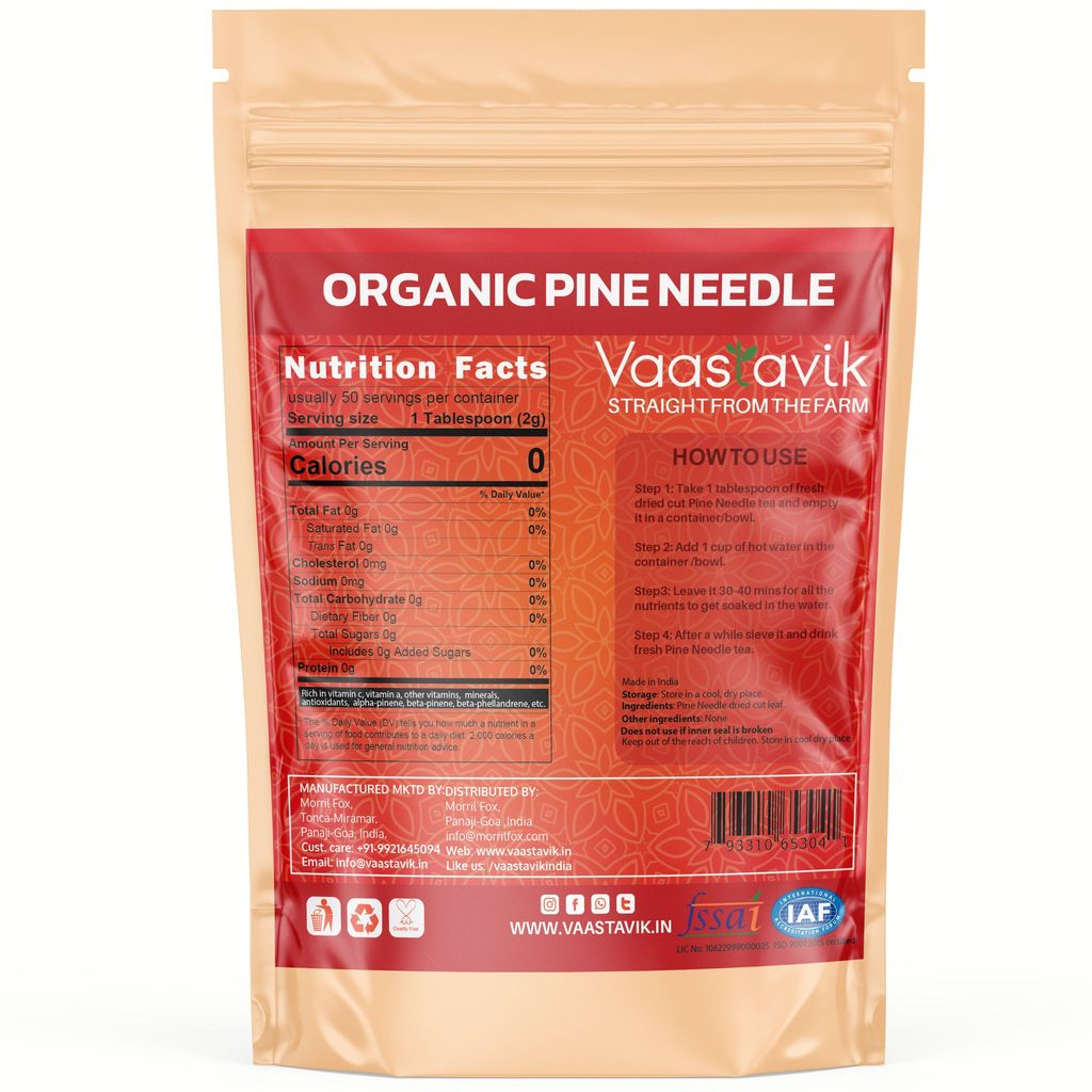 Vaastavik Organic Pine Needle Tea 100gm view 2