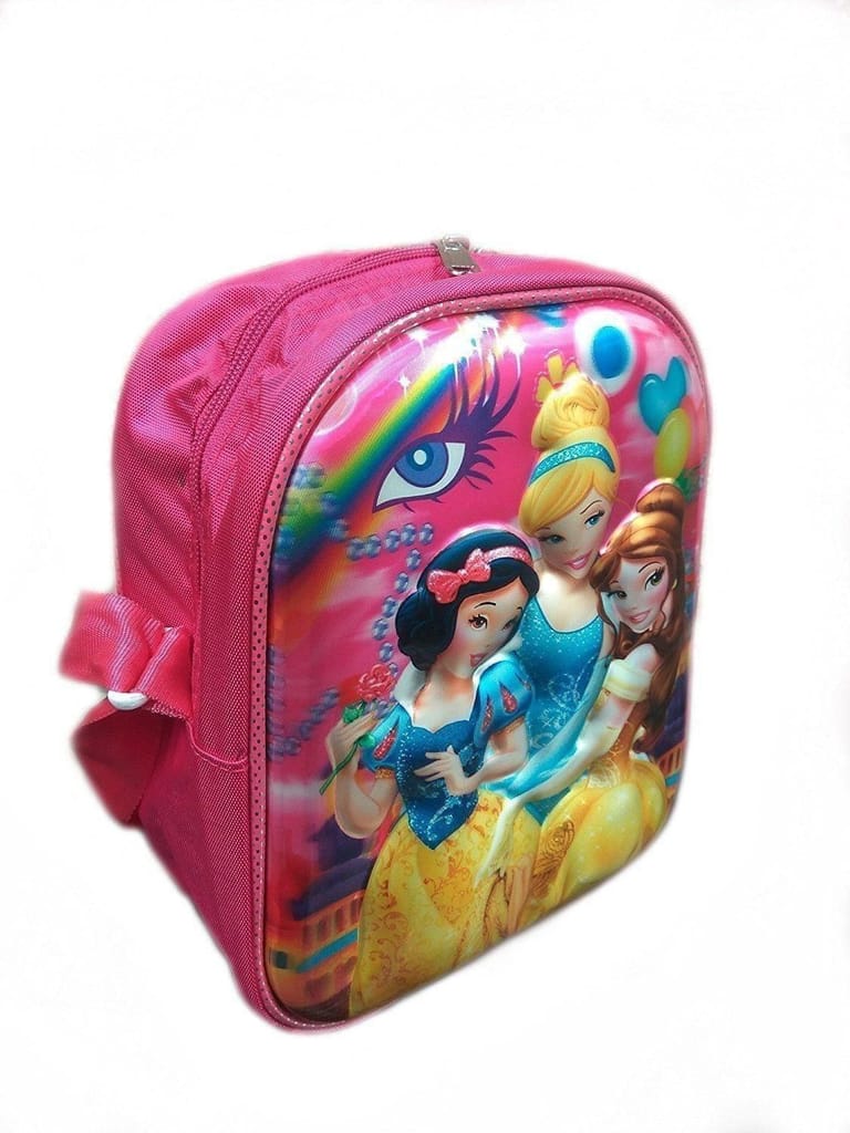 Multi-Purpose School Kids Bag/Backpack 3D Effect Embossed 11 Inches Suitable Up to 2-5 Years (playschool, Kindergarten, Travel/Picnic Bag Princess (Elsa) view 2