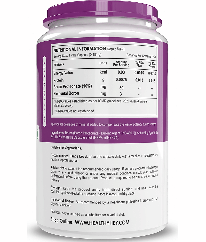HEALTHYHEY NUTRITION Ayurvedic Capsule 3 mg ( Pack of 1 ) view 2