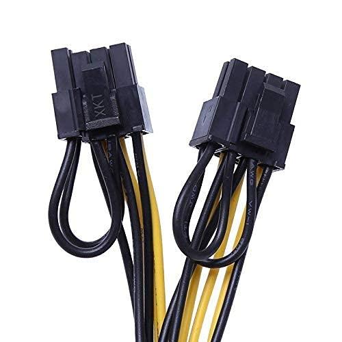 PCIe 8 Pin Male to 2x8Pin (6+2) Pin Male Adapter Power Cable for Graphics Video Card, CPU breakout board, CPU Mining Power Supply view 2