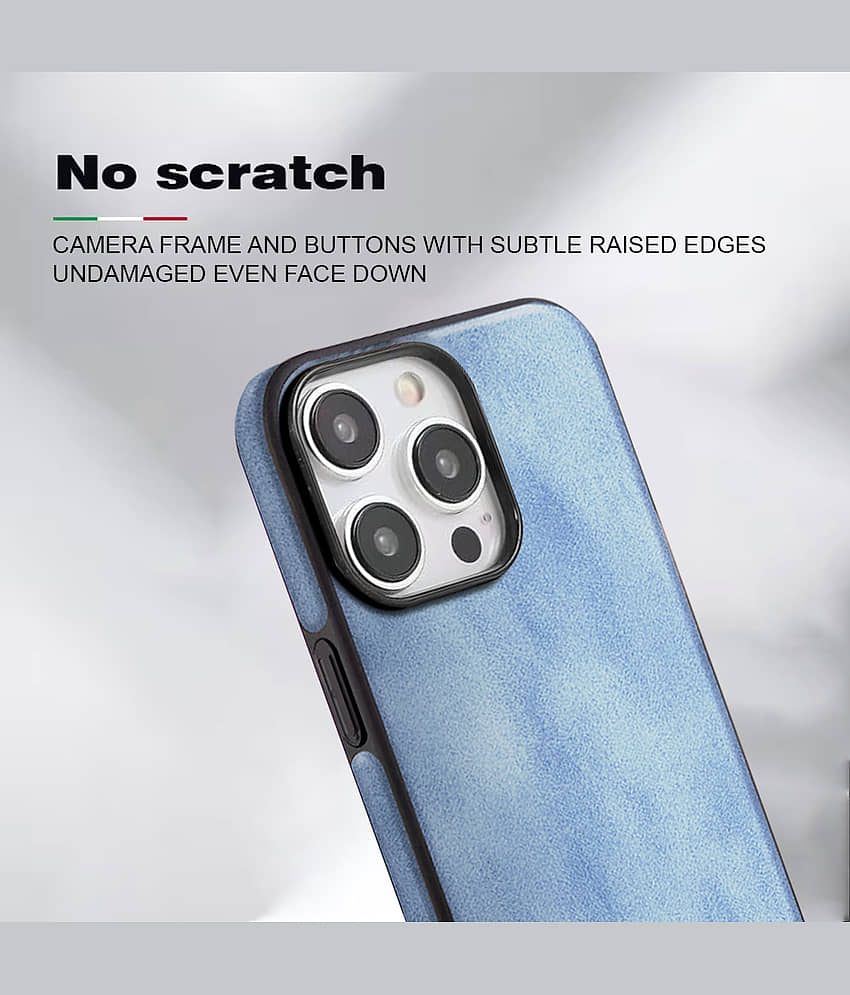 BIG WINGS Shock Proof Case Compatible For Artificial Leather Apple iPhone 16 pro max ( Pack of 1 ) view 2