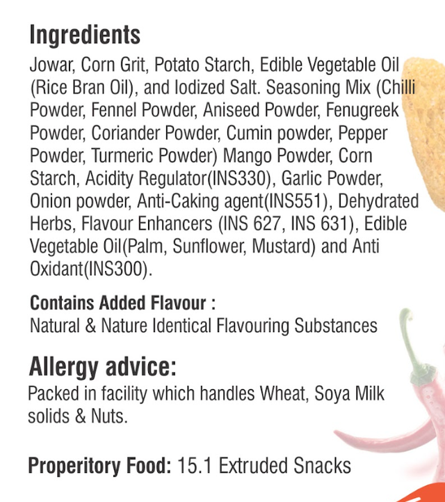 SABKA WELLNESS - Millet Crunchies Chilli Chatka , Healthy Baked Snack ,No Maida, No Preservatives, No Artificial Colors , Spicy Indian Style - 50 Gms (Pack of 8) view 2