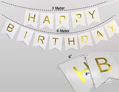 Happy Birthday Banner for Birthday Celebration of Kids and Adults view 2