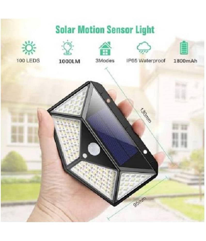 Sky Line -100 LED Solar light Bright Outdoor Security Lights with Motion Sensor Wireless Waterproof Night Spotlight view 2