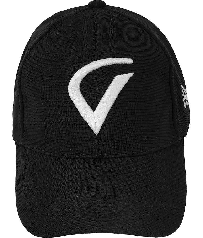 valdez Black Cotton Men's Cap ( Pack of 1 ) view 2