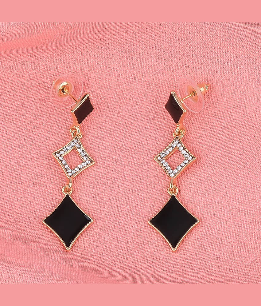 SILVER SHINE Elegant Gold Plated Party Wear Fancy Dangle Earring For Women Girl view 2