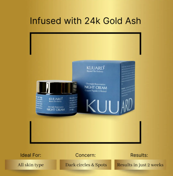 Kuuard Retinol Night Cream For Wrinkles & Anti-Aging | Lightweight Cream for Age Spots, Fine Lines and Wrinkles view 2