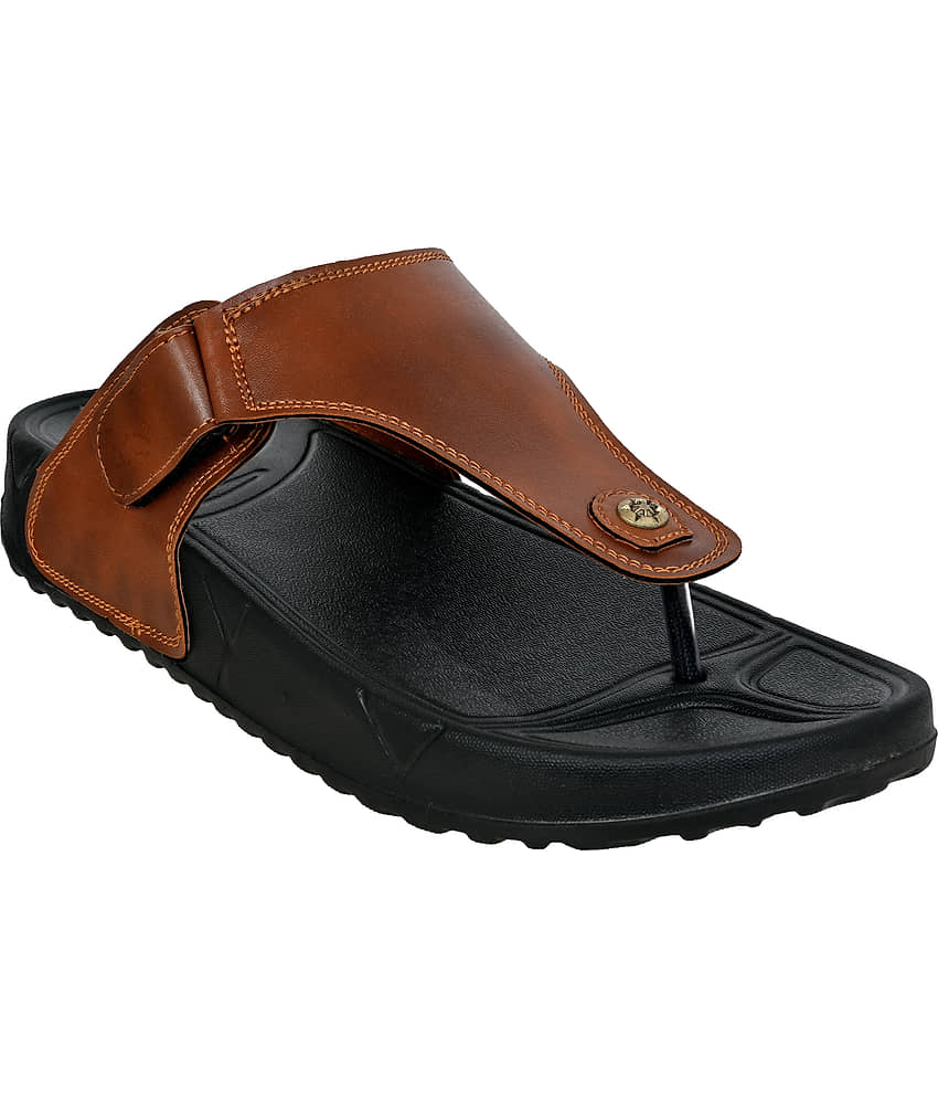 Cozy Wear Black Men's Thong Flip Flop view 2