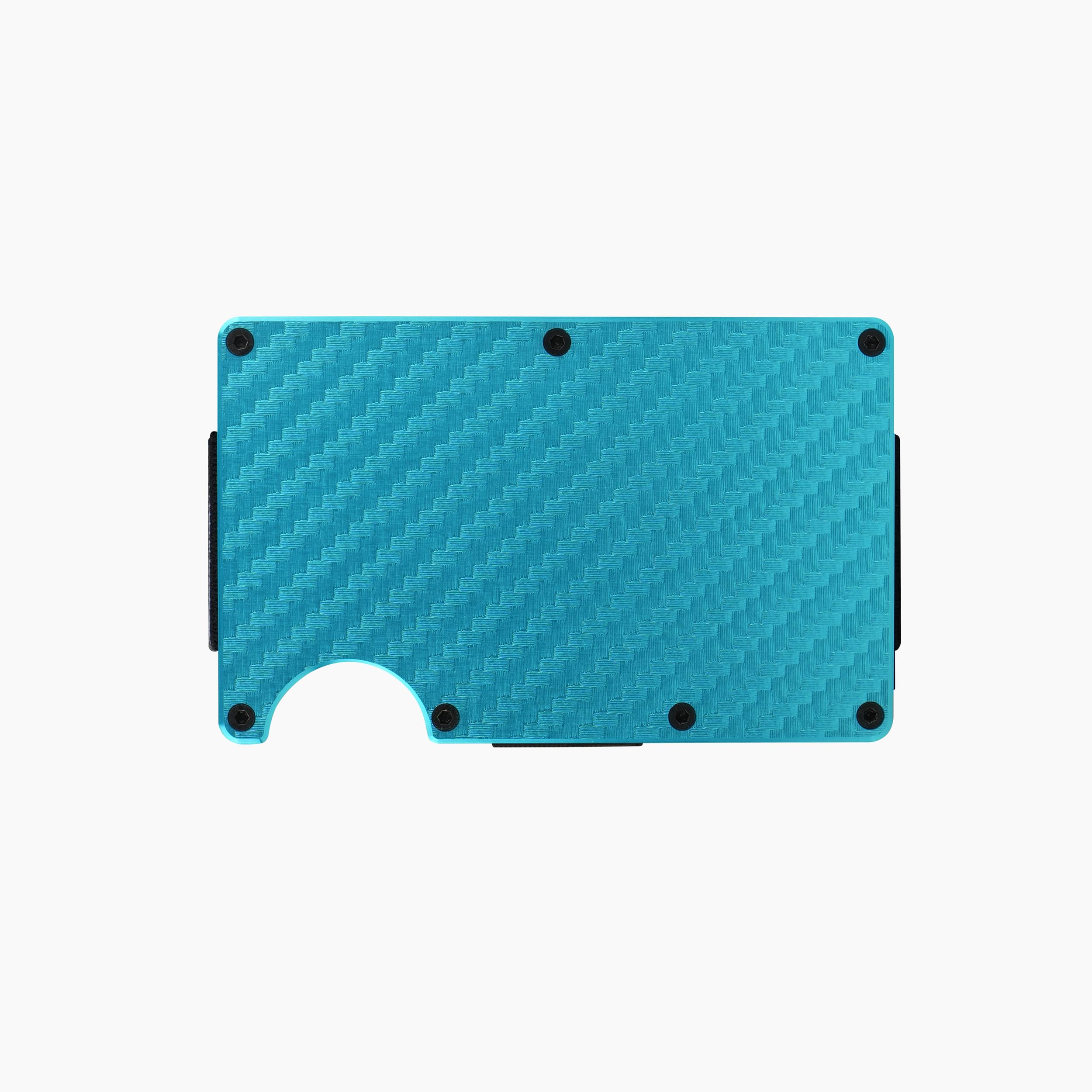 The Wallet Store Clip & Carry Metal Card Holder (Blue) view 2