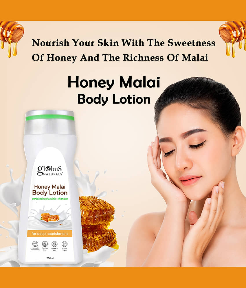 Globus Naturals Honey Malai Body Lotion, 200ml view 2