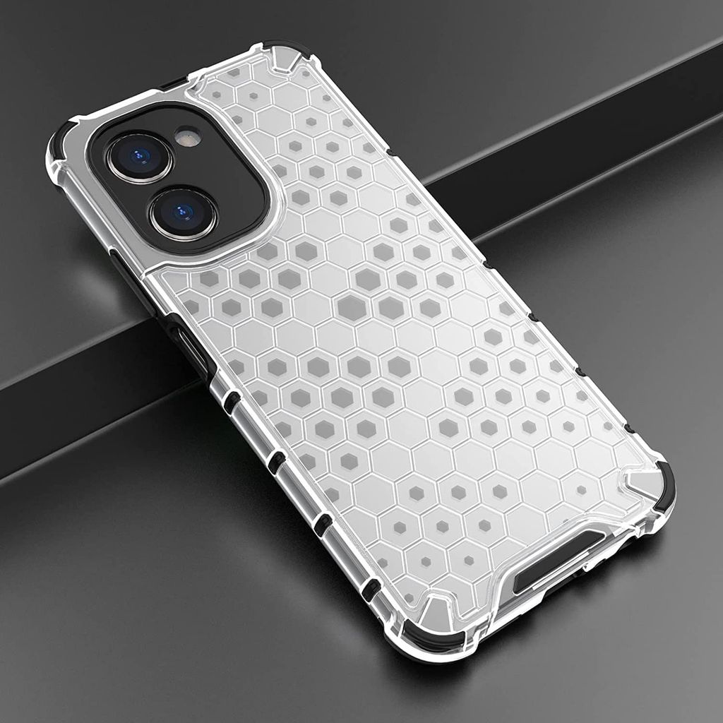 Faircost Hybrid Shockproof Back Cover for Realme C33 Hard Outside Soft Inside- (Polycabonate::Transparent) view 2